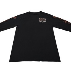 Work Sucks Let’s Ride Shirt Mens Large Black Long Sleeve Motorcycle Graphic