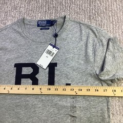 Polo Ralph Lauren Mens Custom Slim Fit RL Graphic T-Shirt Grey Size S NWT
