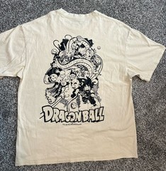 Dragon Ball Z Lace Valley Shirt Cream Beige Size M/L Rare Fan Art
