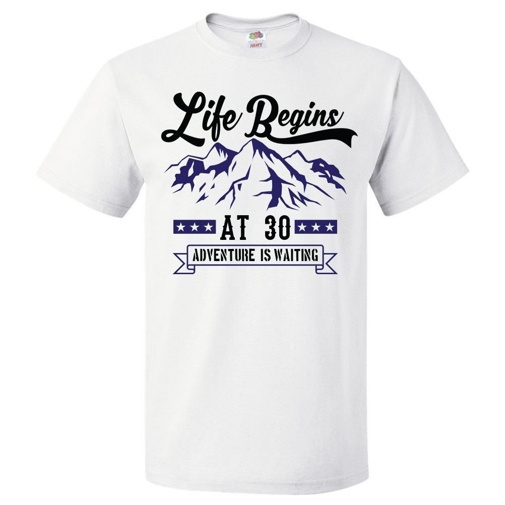 30th Birthday Gift For 30 Year Old Life Begins T Shirt