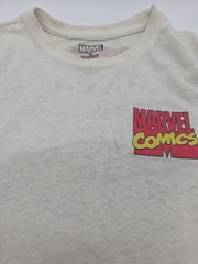 Marvel T-shirt Men Medium Beige Graphic Print Logo. #44367