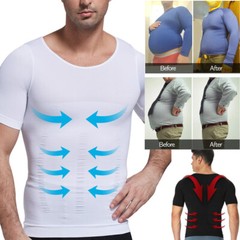 Shaper Men’s Body Toning T-Shirt Ultra Durable Vest Compression Underwear Shirts