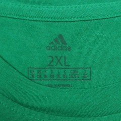 Adidas Shirt Mens 2XL Green Tri-Blend Small Logo Crewneck Athletic Tee GN4620