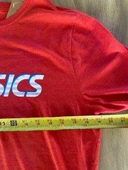 ASICS NWT Standout Fourth Short Sleeve Tee Shirt Logo Men’s Size Medium Red