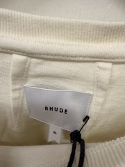 Rhude Fumar 91 Graphic Print Men’s White/Black/Red Cotton Crew Neck T-Shirt XL