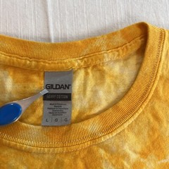 DRIP T-Shirt Men’s LARGE Yellow Tie Dye Rose Smiley Face Psychedelic Tokyo Japan