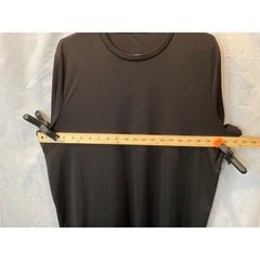Kohl’s DryTek Black Short Sleeve Shirt, Labeled 2XXL Tall, Fits Like 1XL Tall