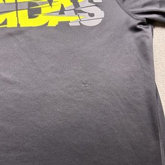 Adidas Graphic T-Shirt Mens L Black Climalite Yellow Logo Active Workout Gym