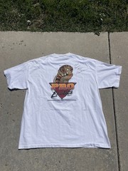 Vintage No Fear x Pro Exotics Tee — Signed by Chad Zuber #91 Steelers — XXL