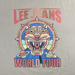 Lee Jeans World Tour T-Shirt Classic Fit Size Medium 100% Cotton by Lee