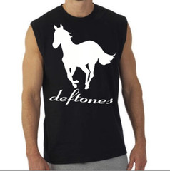 Deftones White Pony ROCK BAND BLACK MUSCLE SHIRT