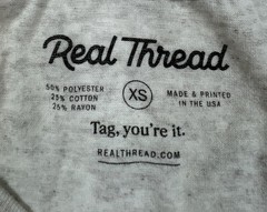 Real Thread Pizza Orlando Florida Adult Size XS Soft Poly Cotton Rayon Blend