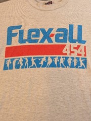 Flex-All 454 Signal Mega-Tee Vintage T-Shirt Men Gray check measurements