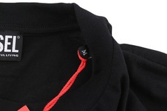 Diesel T-Just-LS-E4 Men’s M Black Long Sleeve Round Neck Shirt MSRP 80