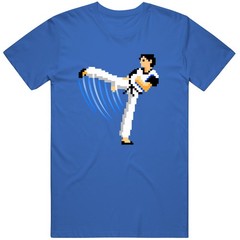 Retro Video Game Kung Fu Sprite Nintendo Classic Retro Cover Art Fan T Shirt