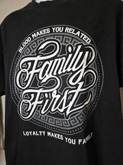 Shaka Wear Family First Tshirt Adult Size 2XL Black Heavyweight 100% Cotton