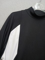 New Balance Men’s Athletic Shirt Size L Black White Colorblock Long Sleeve 3479