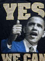 Barack Obama 2008 YES WE CAN Doctor Hood T-shirt XL Y2K Hip Hop President USA