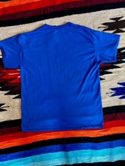 Gildan Dry-Blend Skull and Crossbones T- Shirt Men’s L Royal Blue Casual