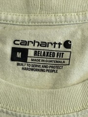 Carhartt Shirt Mens Medium Yellow Long Sleeve Pocket Logo Tagless Relaxed Fit