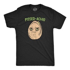 Mens Funny T Shirts Pissed Achio Sarcastic Pistachio Graphic Novelty Tee for Men