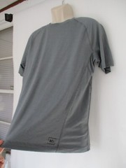 REI Co-op Lightweight Crew Tee T-Shirt Mens Large Striped Gray Quick Dry 879016