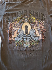 STONE SOUR Audio Secrecy Gray Concert T-Shirt / Sz M /#241