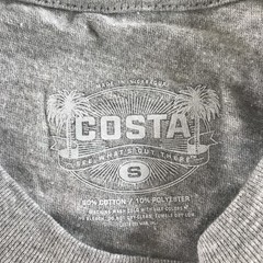 Costa Shirt Mens Small Gray Heather Del Mar Born On The Water SPSHIELD 00HG