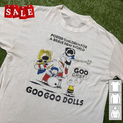 Vintage Goo Goo Dolls Tee Cotton Unisex Shirt Full Size EG332