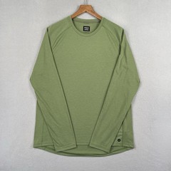 Prana Shirt Men’s Medium Green Long Sleeve Outdoor Base Layer Lightweight Hike