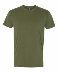 Next Level 6410 4.3 oz Sueded Crew Neck Short Sleeve T-Shirt Red, Black, Green