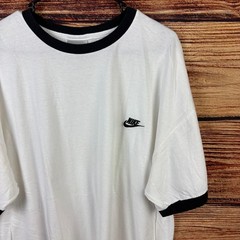 Vintage Nike Silver Tag White Essential Ringer T-shirt size Men’s 3XL