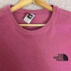 The North Face T Shirt Mens 2XL Pink Logo Short Sleeve Outdoors Hiking Walking