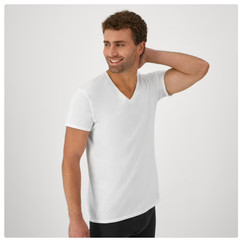 Hanes Men’S Value Pack White V-Neck Undershirts 6- Pack