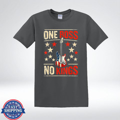 Rock Guitar Shirt One Boss No Kings Music Lover T-Shirt