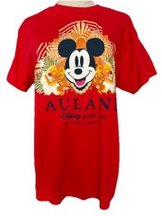 Disney AULANI Resort & Spa ALOHA Hawaii Mickey Mouse Medium Red T-shirt Men’s