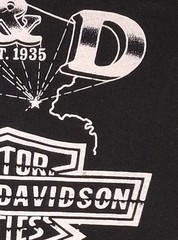 Vintage 3D Emblem Harley-Davidson B&D H-D back Hit Single Stitch 1986