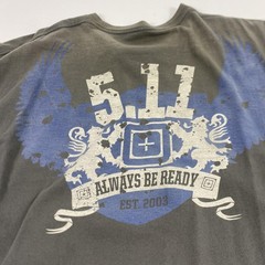 5.11 Shirt Mens Extra Large Gray Always Be Ready Graphic Tee Tactical Crewneck