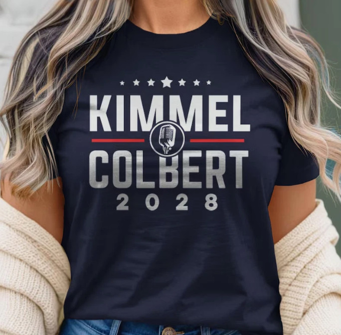Kimmel Colbert 2028 Shirt: Jimmy Kimmel and Stephen Colbert for President