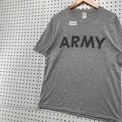 Vintage Soffe US Army T Shirt Mens Large Gray 90s Military PT Graphic Tee