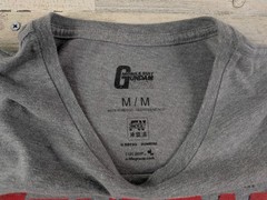 Mobile Suit Gundam Shirt Mens Medium Gray Graphic Distressed