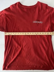 Travis Scott AstroWorld Chicago 2018 Wish you Were Here T-Shirt Medium Red Tour