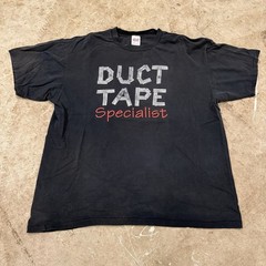Vintage Duct Tape Specialist T-Shirt Men’s Size 2XL Black Novelty Funny Faded