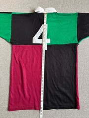 Vintage Heavyweight Rugby Shirt Harlequin Style Stitched Number Size 42” Chest