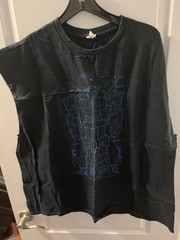 Voltron Blueprint Loot Crate Exclusive Black T-Shirt 3XL XXXL modified sleeves