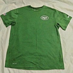 Nike New York Jets T-shirt Sz XL NFL On Field Apparel The Nike Tee Dri-fit Green