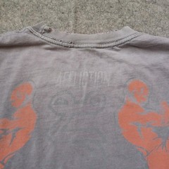 Affliction Sport T Shirt Mens XXL Gray Muay Thai Graphic Distressed Faded USA