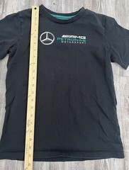 Mercedes AMG Petronas Motorsport Shirt Black Teal Short Sleeve Racing B2