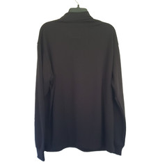 Uniqlo Mens XL Black Mock Neck Long Sleeve Shirt Minimalist Neutral NWOT