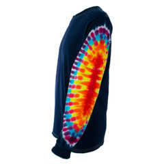 Tie Dye long sleeve shirt size 2XL -Only the sleeves are tie dyed- Gorgeous Dyes